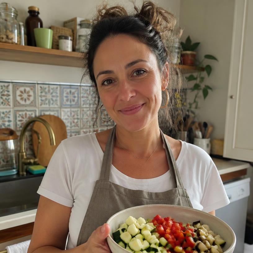 Marta Ferrer en su cocina